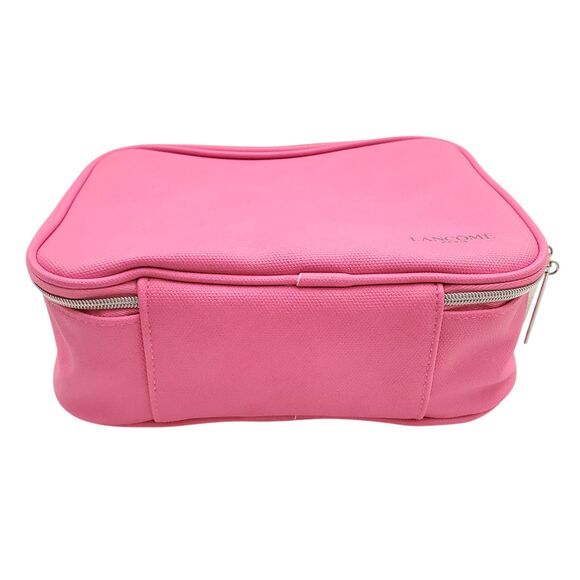 Lancome Paris Comestic Bag Case Zippered Pink Travel Makeup Portable 9x7x3 - Picture 6 of 10